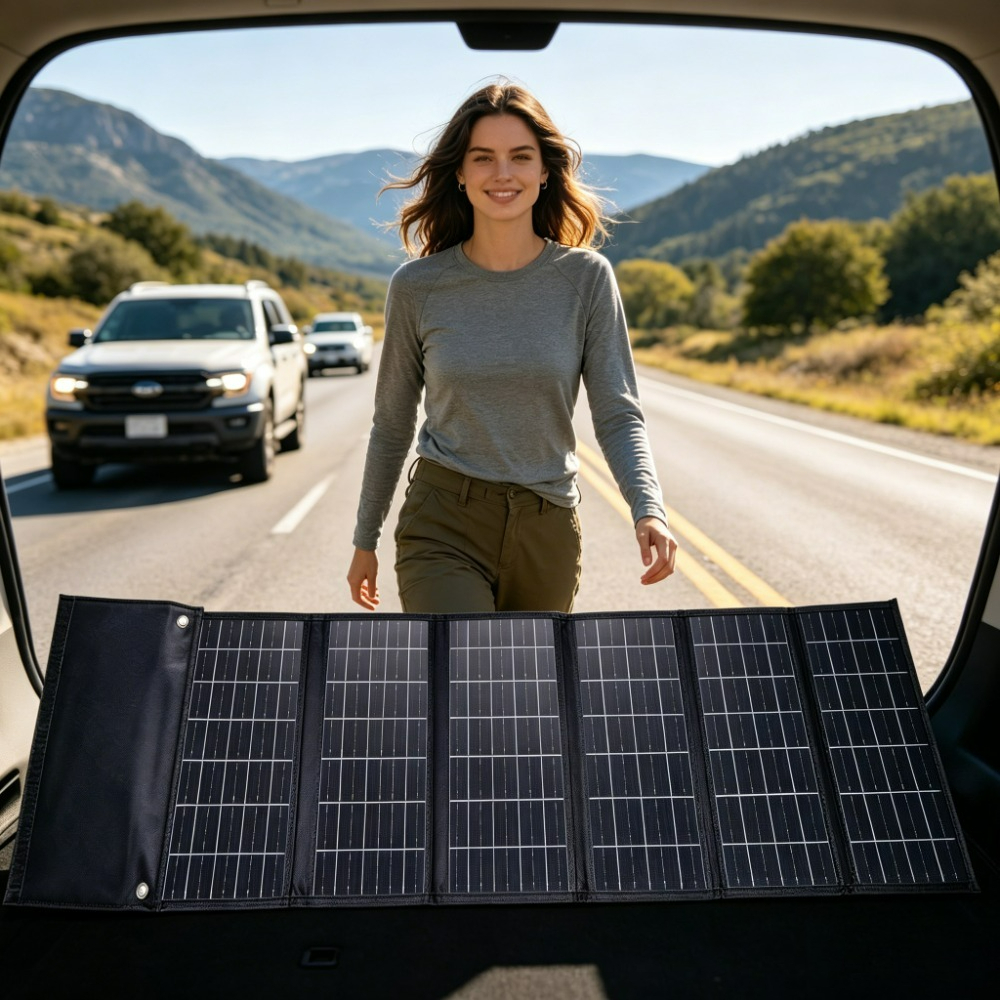 Outdoor Camping 50W 90W Foldab - Drone Solar Charger บทวิจารณ์และราคา