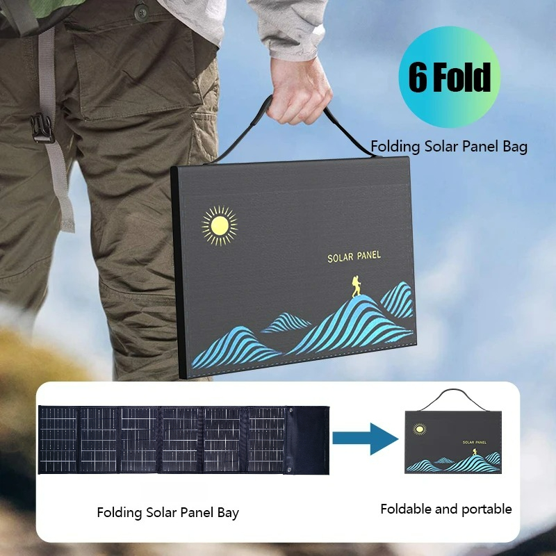 Outdoor Camping 50W 90W Foldab - Drone Solar Charger บทวิจารณ์และราคา