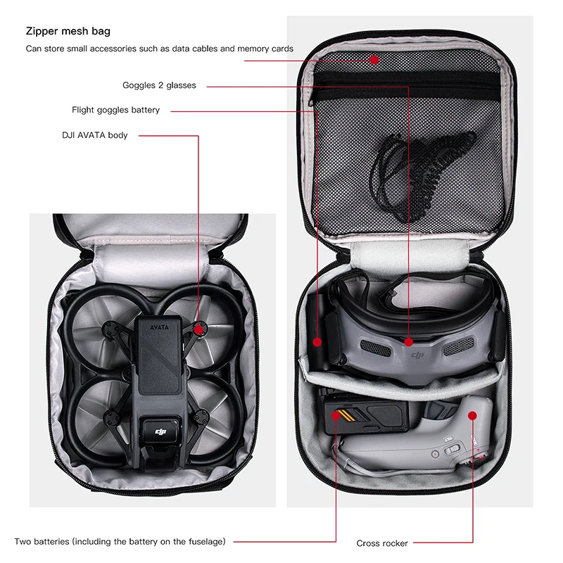 Portable Case Dual Layer Stora - Drone Carrying Case บทวิจารณ์และราคา