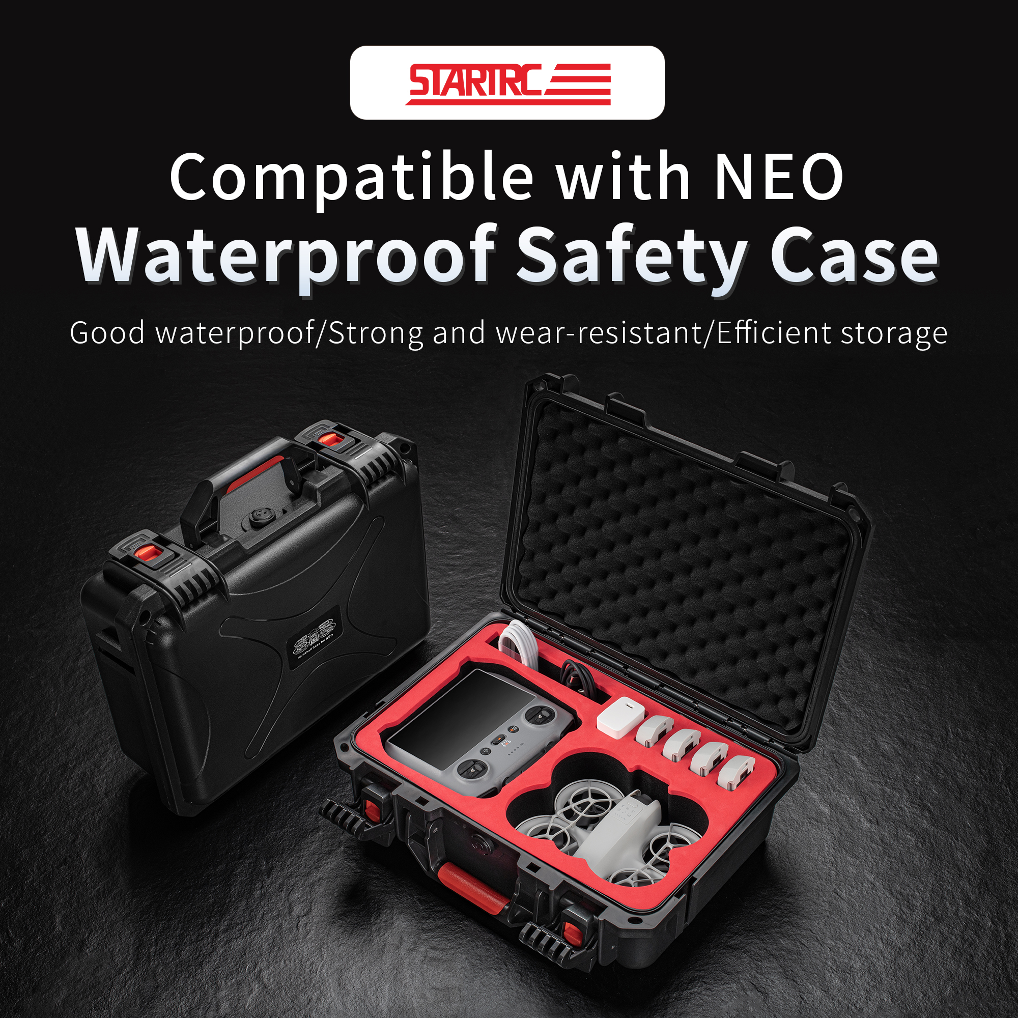 Portable Hard Waterproof Case  - Drone Controller Hood บทวิจารณ์และราคา