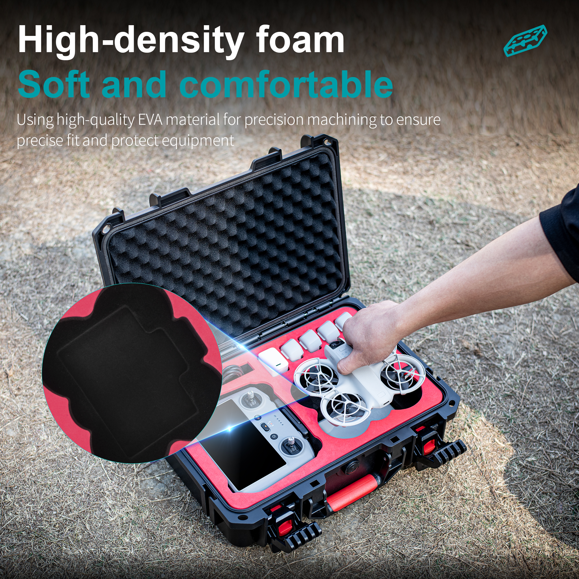 Portable Hard Waterproof Case  - Drone Controller Hood บทวิจารณ์และราคา