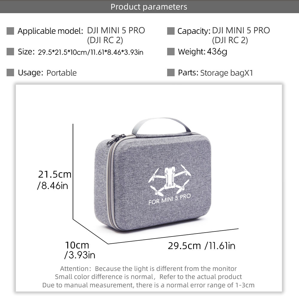 Storage Carry Case for DJI Min - Drone Controller Hood บทวิจารณ์และราคา