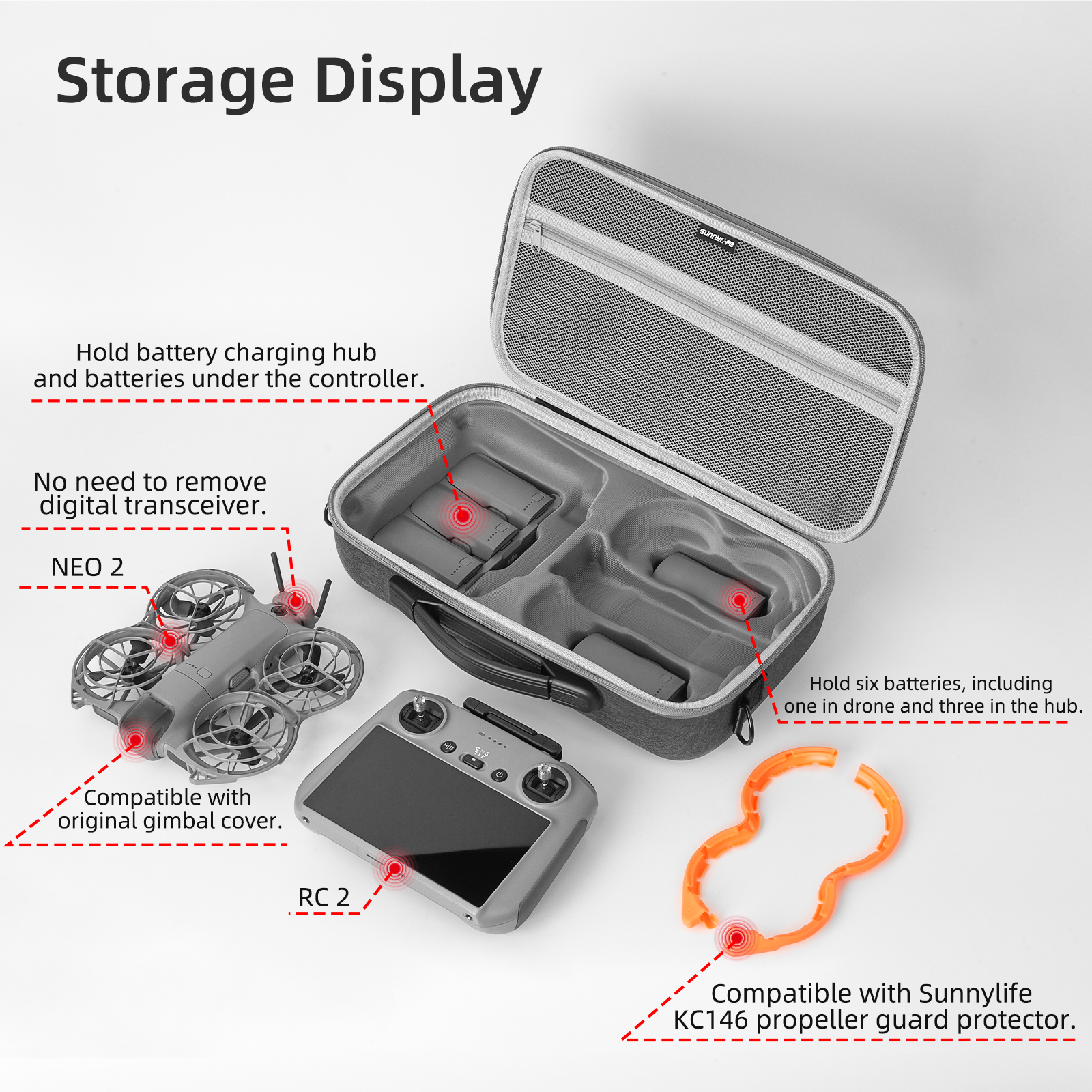 Portable Carrying Case For DJI - Drone Controller Hood บทวิจารณ์และราคา