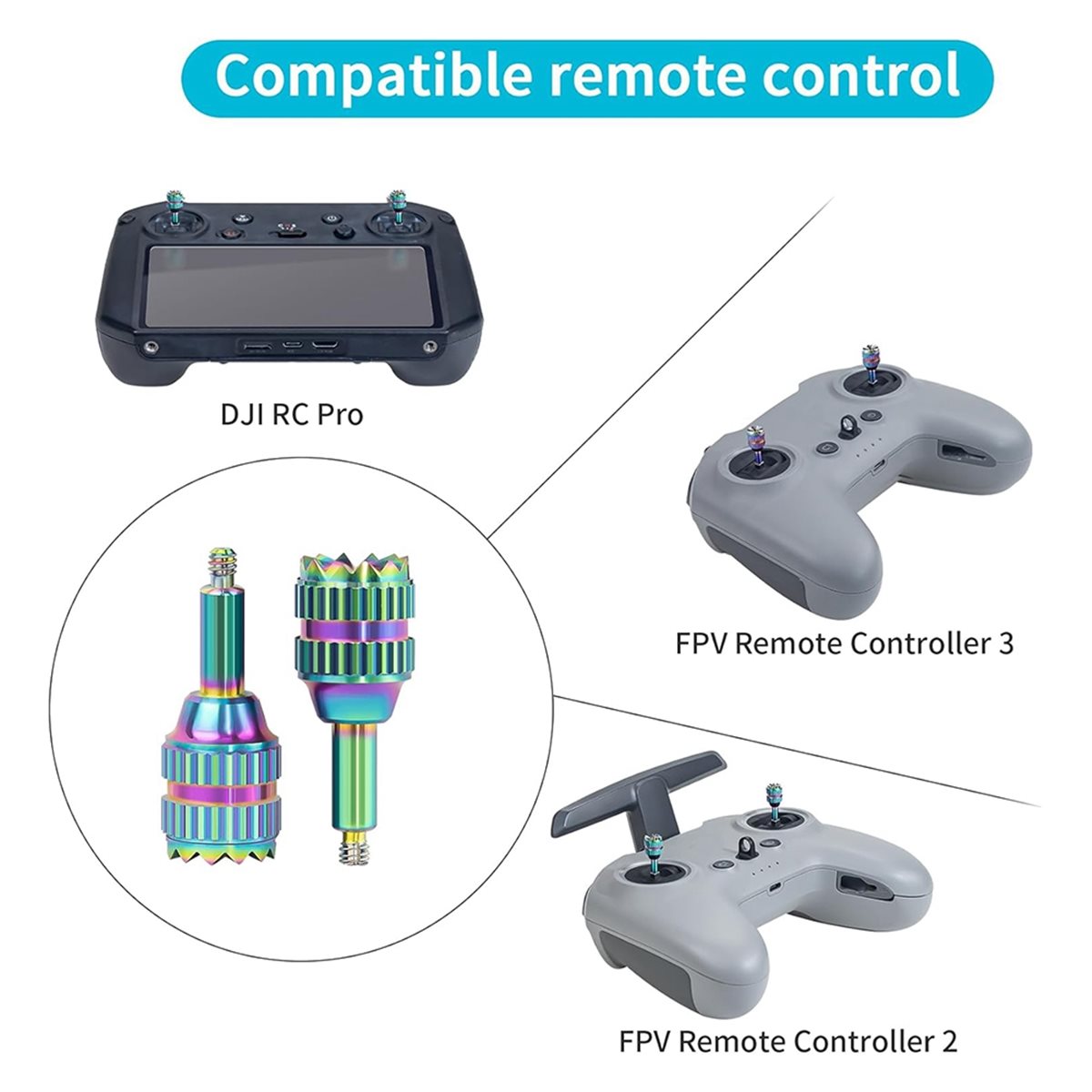 DT75BG 4PCS Metal Control Joys - Drone Control Stick บทวิจารณ์และราคา