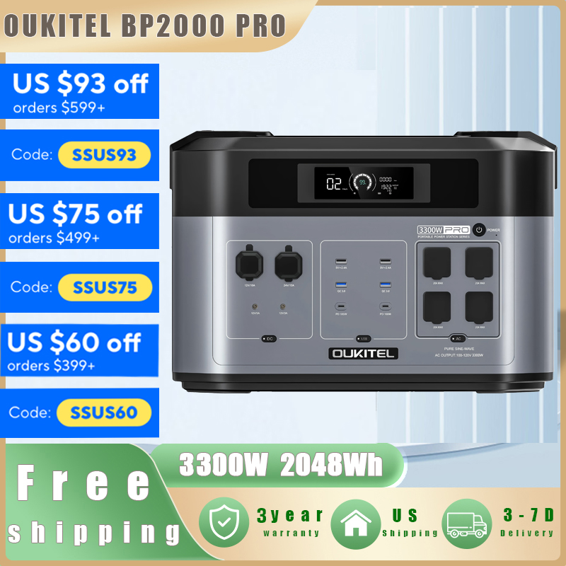 OUKITEL BP2000 PRO Portable Po - Drone Solar Charger บทวิจารณ์และราคา