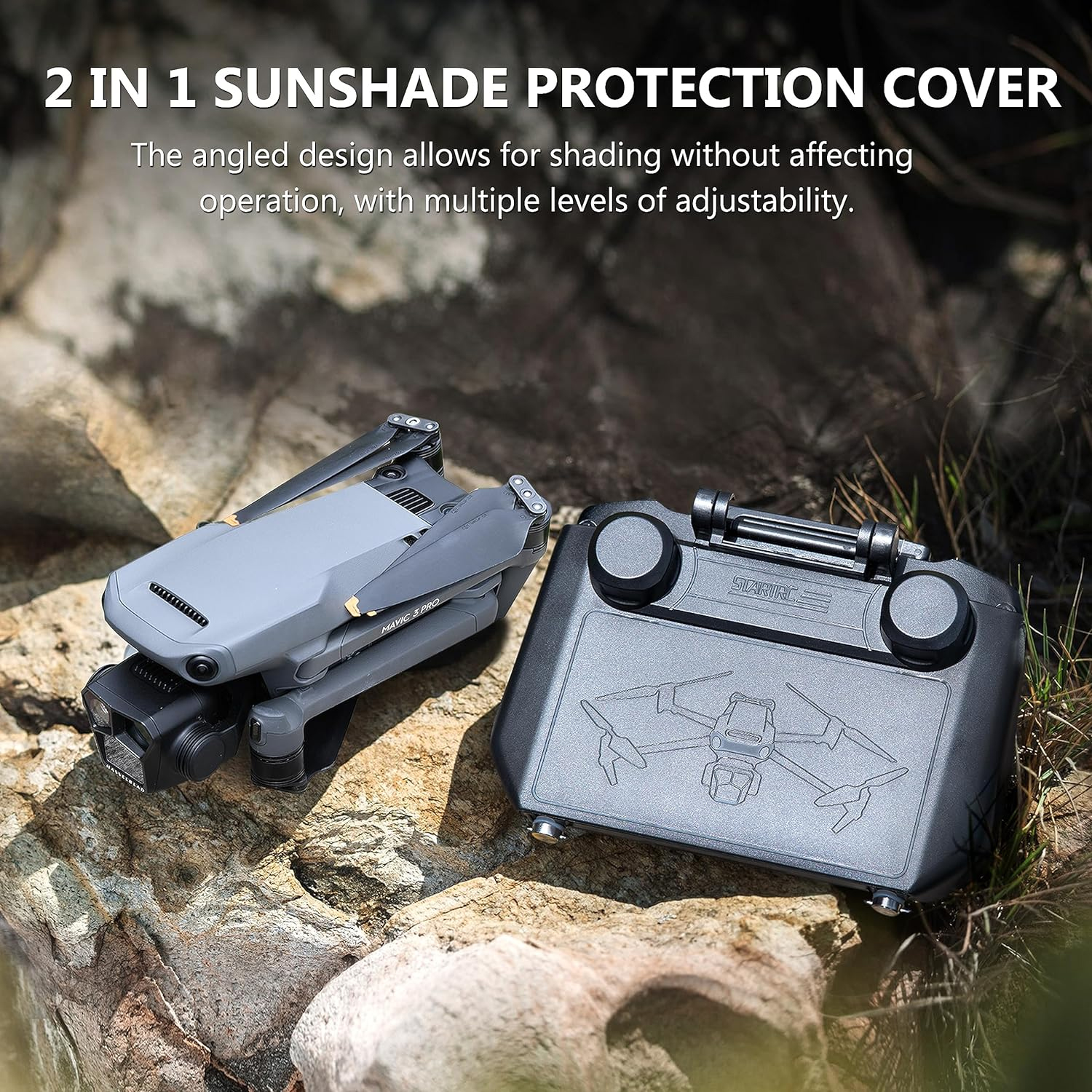 2-in-1 Sun Hood & Joystick Cov - Drone Controller Hood บทวิจารณ์และราคา