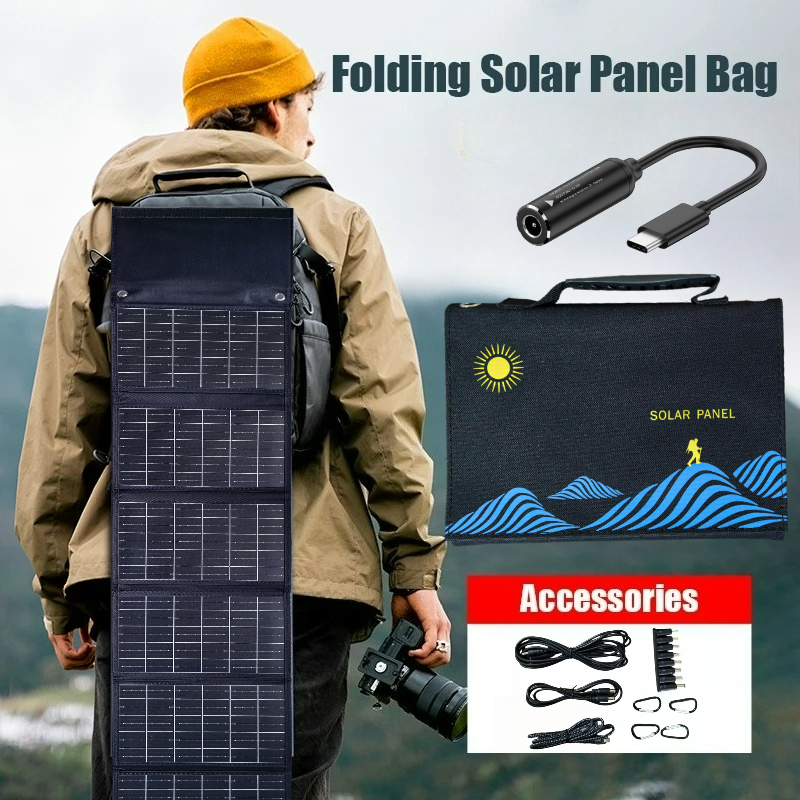 50W 90W Dual USB DC Waterproof - Drone Solar Charger บทวิจารณ์และราคา