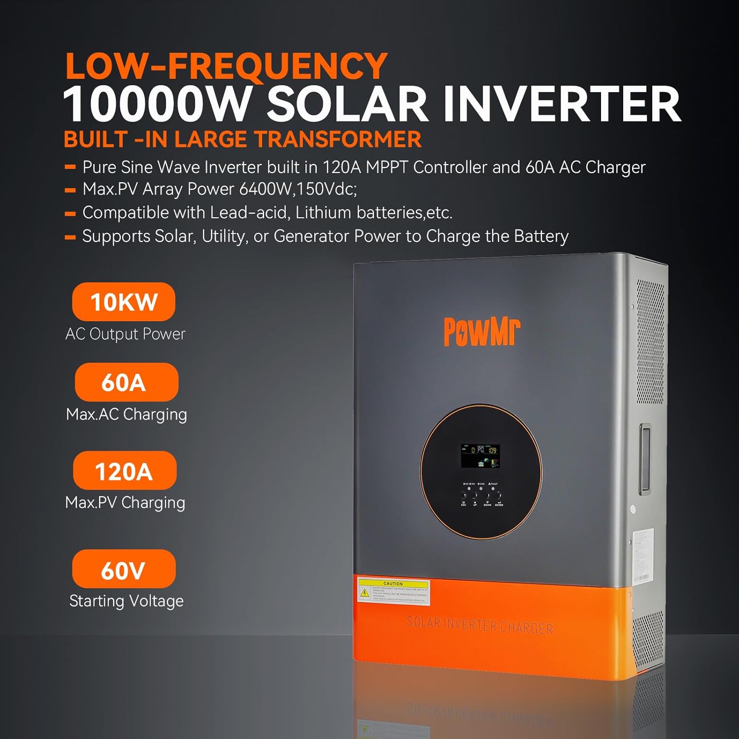 PowMr 10KW 5KW Split Phase Inv - Drone Solar Charger บทวิจารณ์และราคา